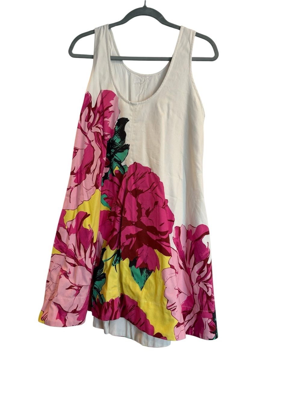 Maeve Floral Tank Swing Dress - Pink, Yellow & White - Picture 2 of 3